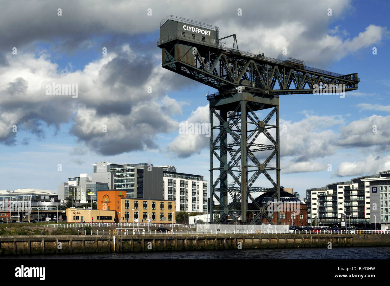 Stobcross Crane / Finnieston Crane / Clydeport Crane, Pacific Quay, River Clyde, Glasgow, Scotland Stock Photo
