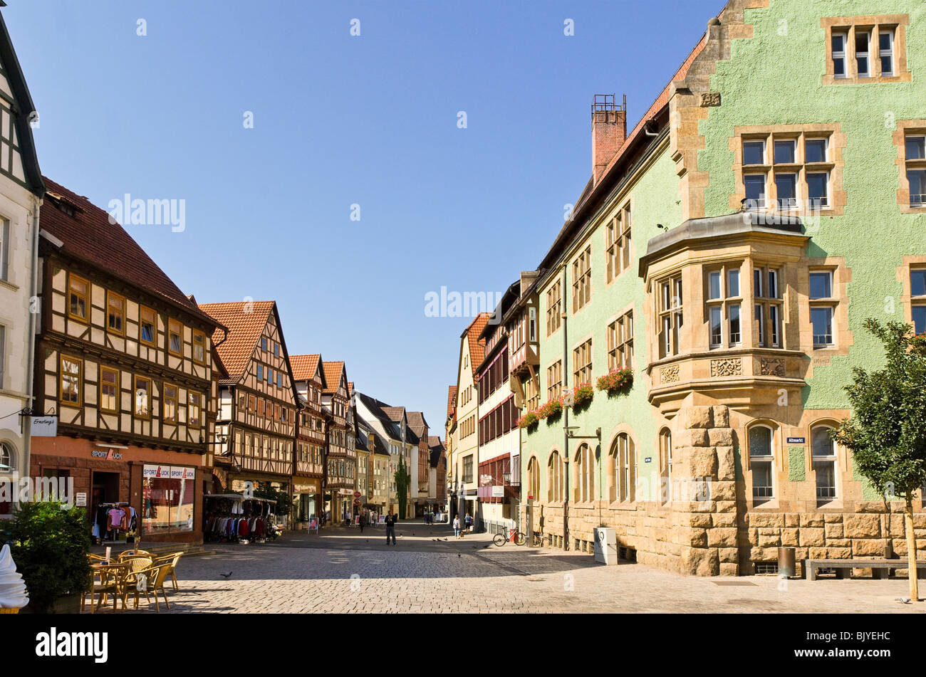 Historic city of Schmalkalden Free State of Thuringia Stock Photo