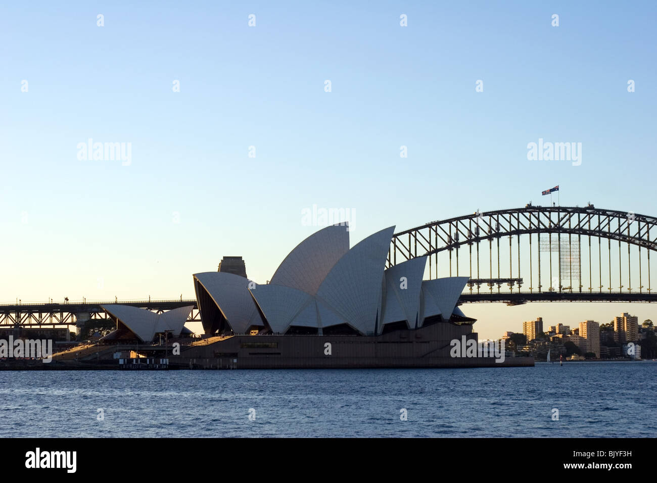 Sydney Opera House and Harbour Bridge Stock Photo