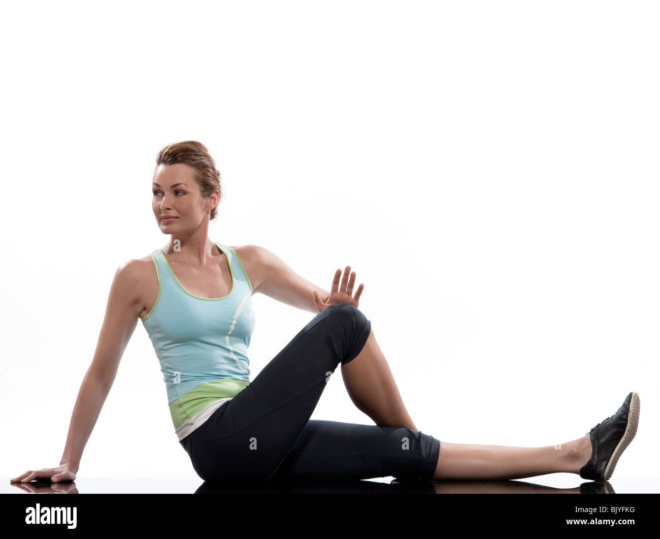 Leg exercise rotate hi res stock photography and images Alamy