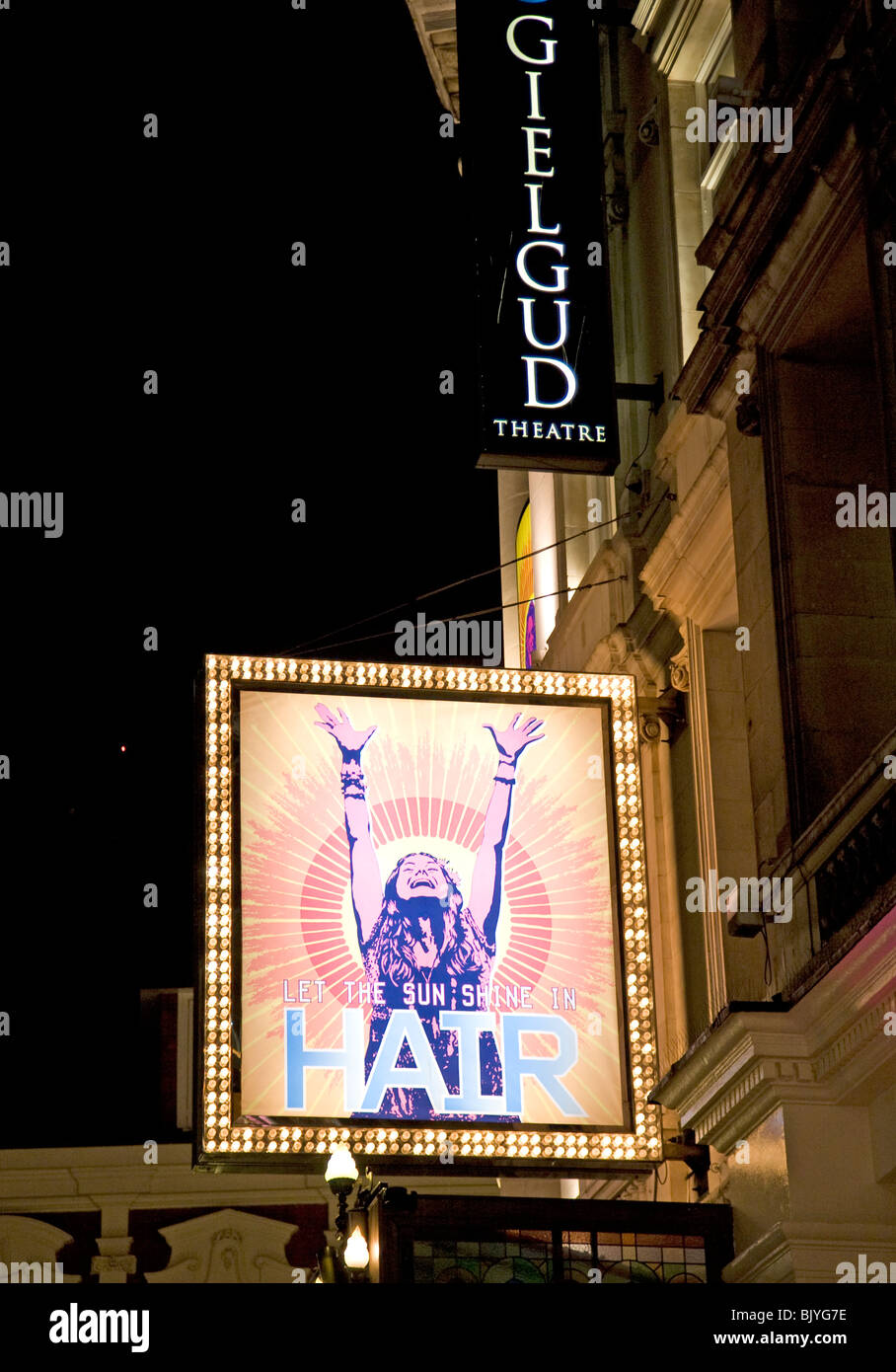 Musical 'Hair' at Gielgud Theatre, London Stock Photo
