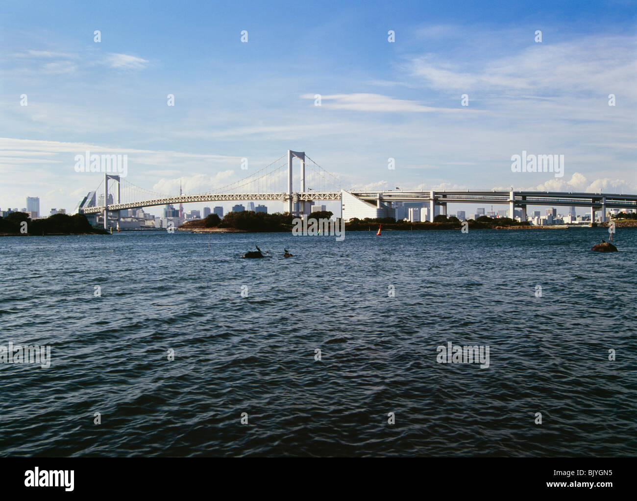 Rainbow Bridge In Tokyo Japan Stock Photo Alamy