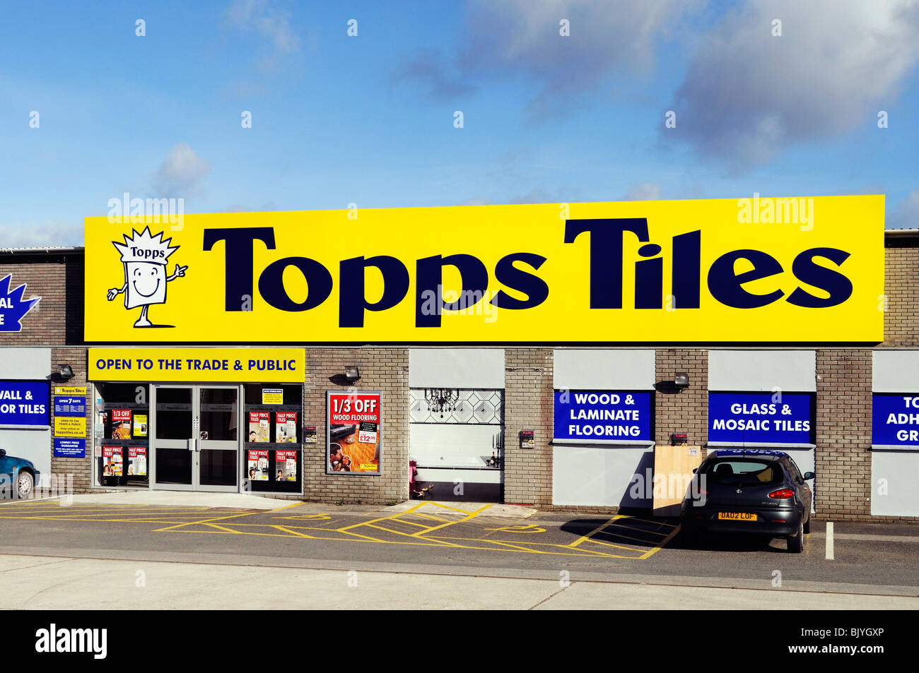 a topps tiles store in cornwall, uk Stock Photo Alamy