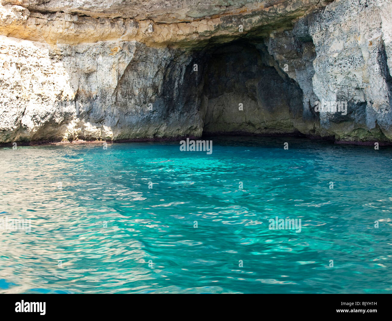 Blue Grotto in Malta Stock Photo - Alamy