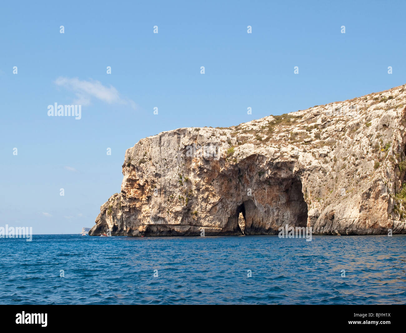 Blue Grotto in Malta Stock Photo - Alamy