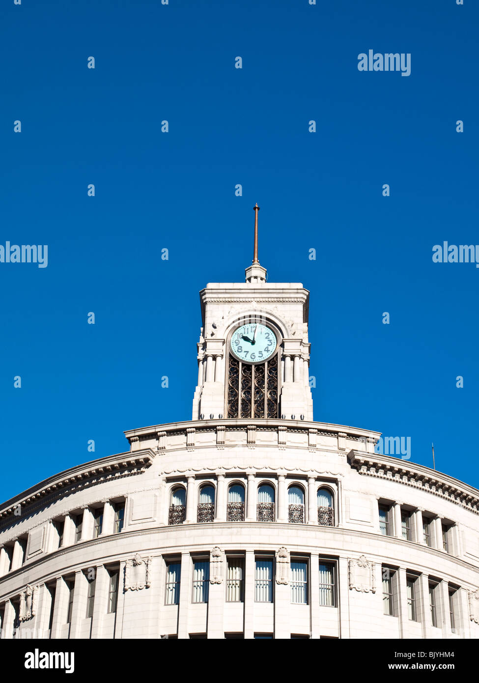 Clock Tower In Ginza Hi res Stock Photography And Images Alamy