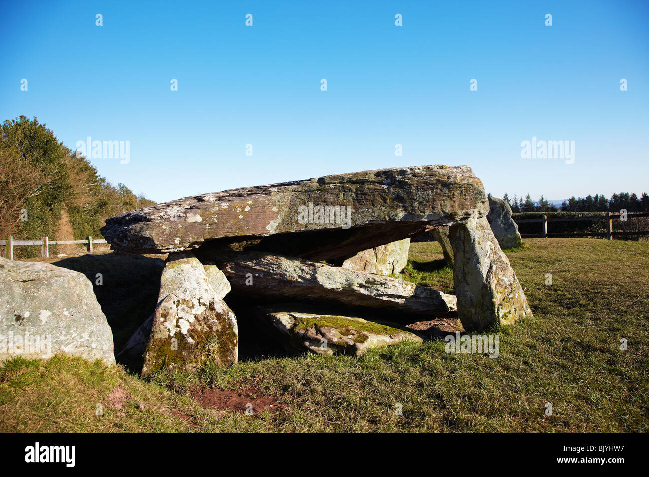 Arthur's Stone. A Late Neolithic Chambered Tomb, Dorstone, Herefordshire, England, UK Stock