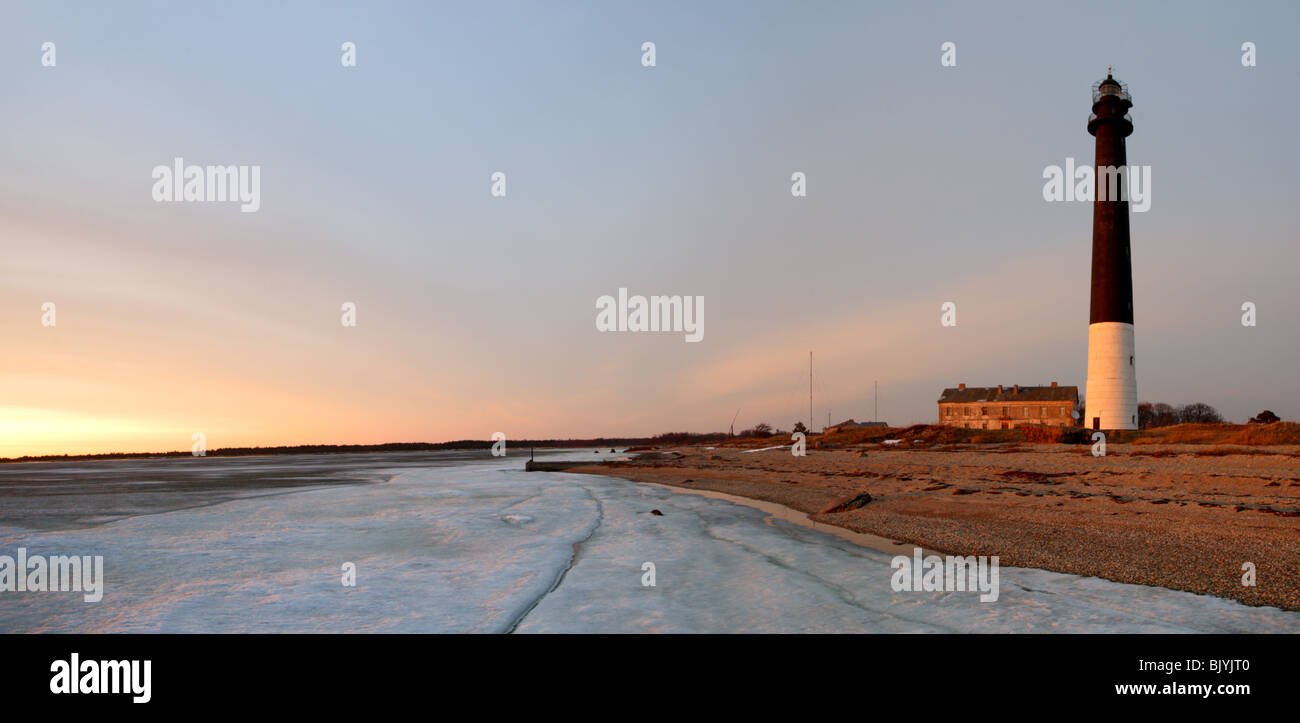 Panorama of Sõrve lighthouse, Sõrve peninsula, Saaremaa, Estonia Stock Photo