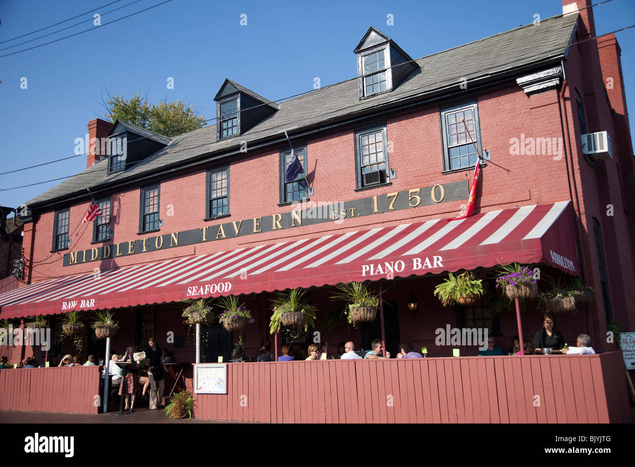 Middleton Tavern in Annapolis, Maryland was originally established in