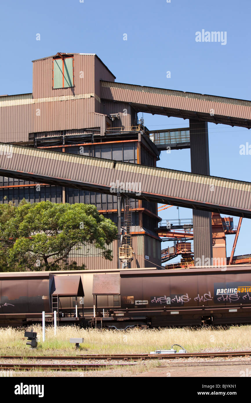 Port Waratah in Newcastle, Australia, the worlds largest coal export port Stock Photo Alamy