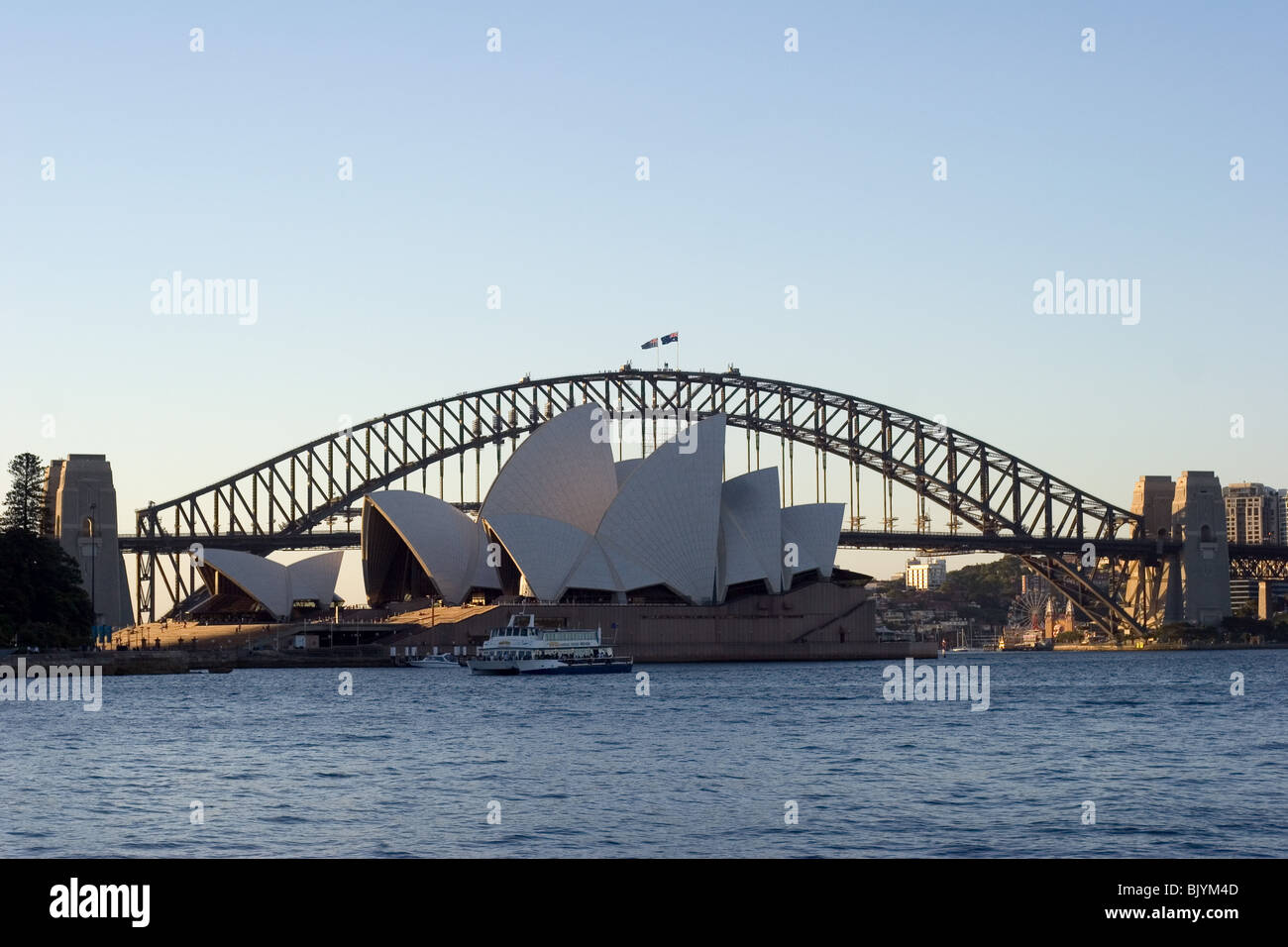 Sydney Opera House and Harbour Bridge Stock Photo