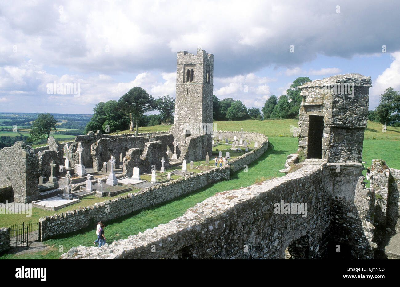 Hill of Slane, County Meath, Ireland Eire Irish medieval church ruins