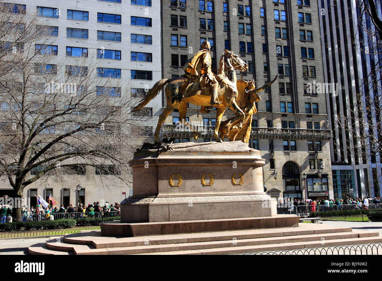 Statue of Union Civil War General William Tecumseh Sherman in Grand