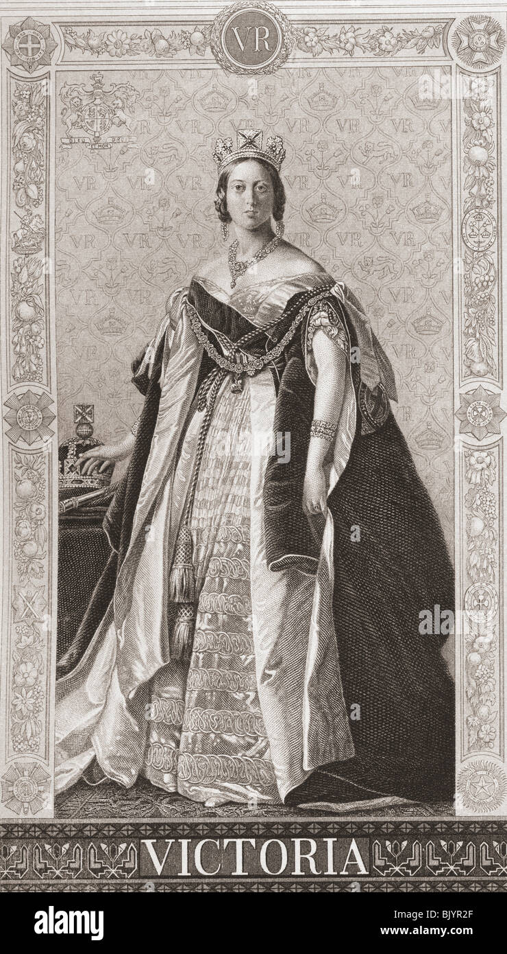 Victoria, Alexandrina Victoria, 1819 – 1901. Queen regnant of the United Kingdom of Great Britain and Ireland Stock Photo