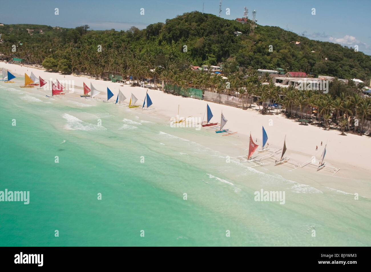 Aerial view of Boracay Islands in Central Philippines Stock Photo Alamy