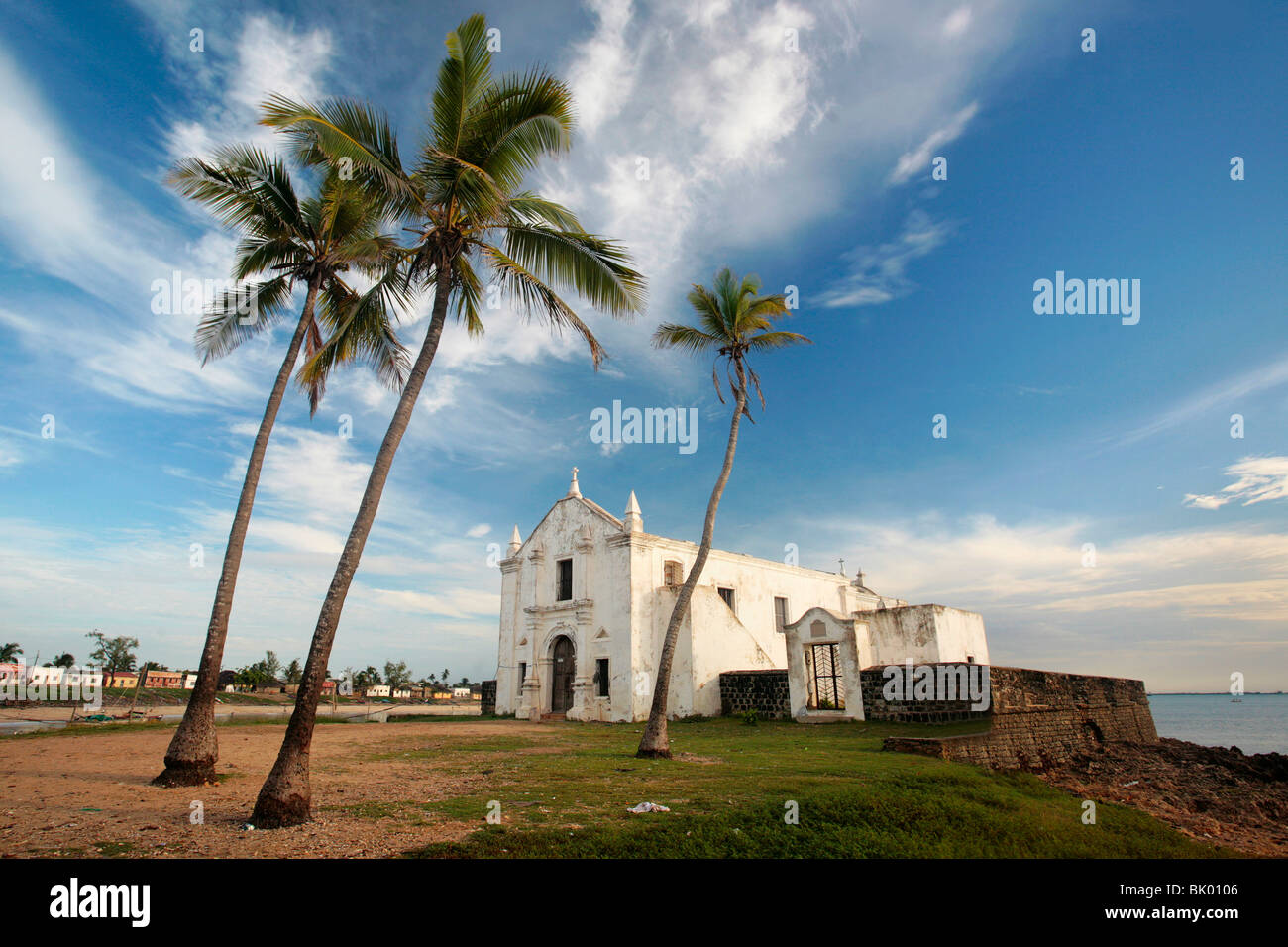 Church of San Antonio in Ilha de Mocambique in Mozambique Stock Photo