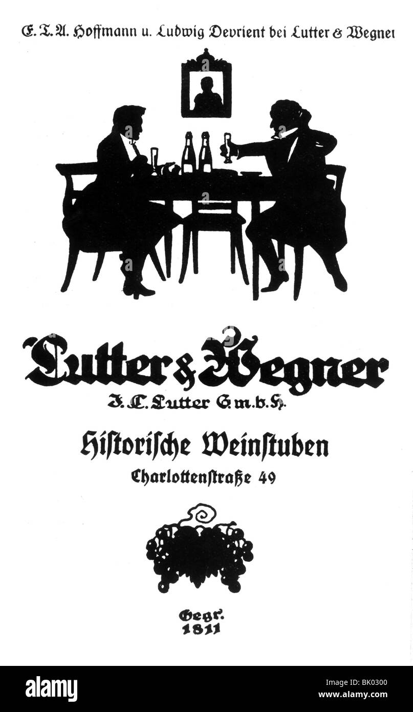 geography / travel, Germany, Berlin, gastronomy, wine tavern Lutter & Wegener, founded 1811, Stock Photo
