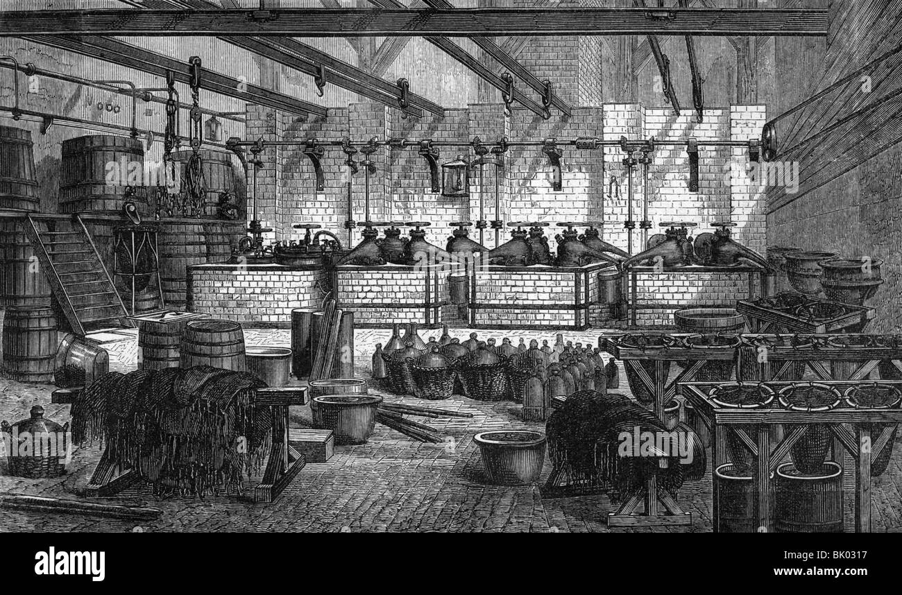 industry, chemical industry, aniline factory, manufacture of aniline