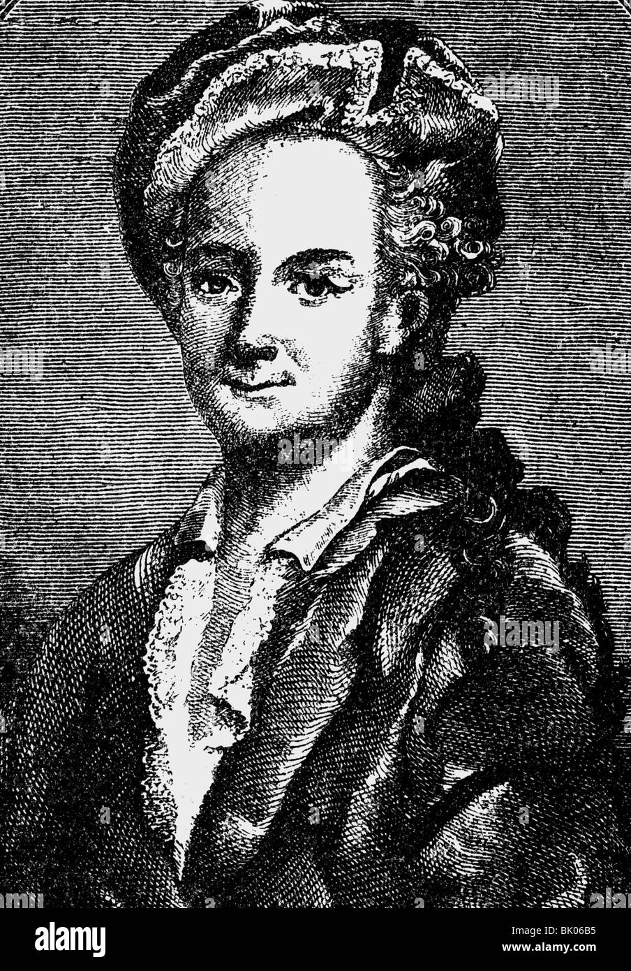 Kleist, Ewald Christian von, 7.3.1715 - 24.8.1759, Prussian military officer and author / writer, portrait, wood  engraving, 19th century, , Stock Photo