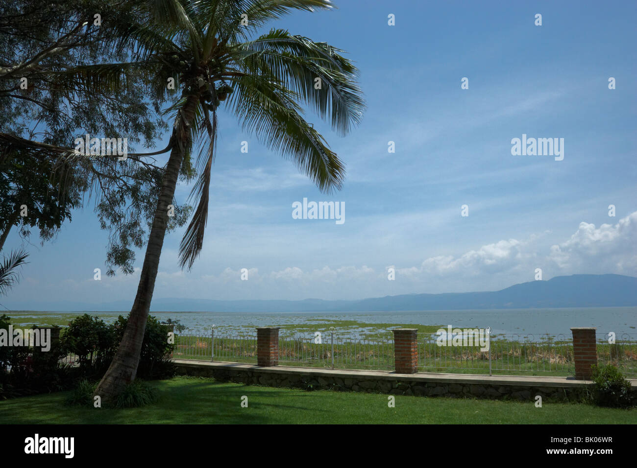 Looking south across Lake Chapala from the northern shoreline in Ajijic