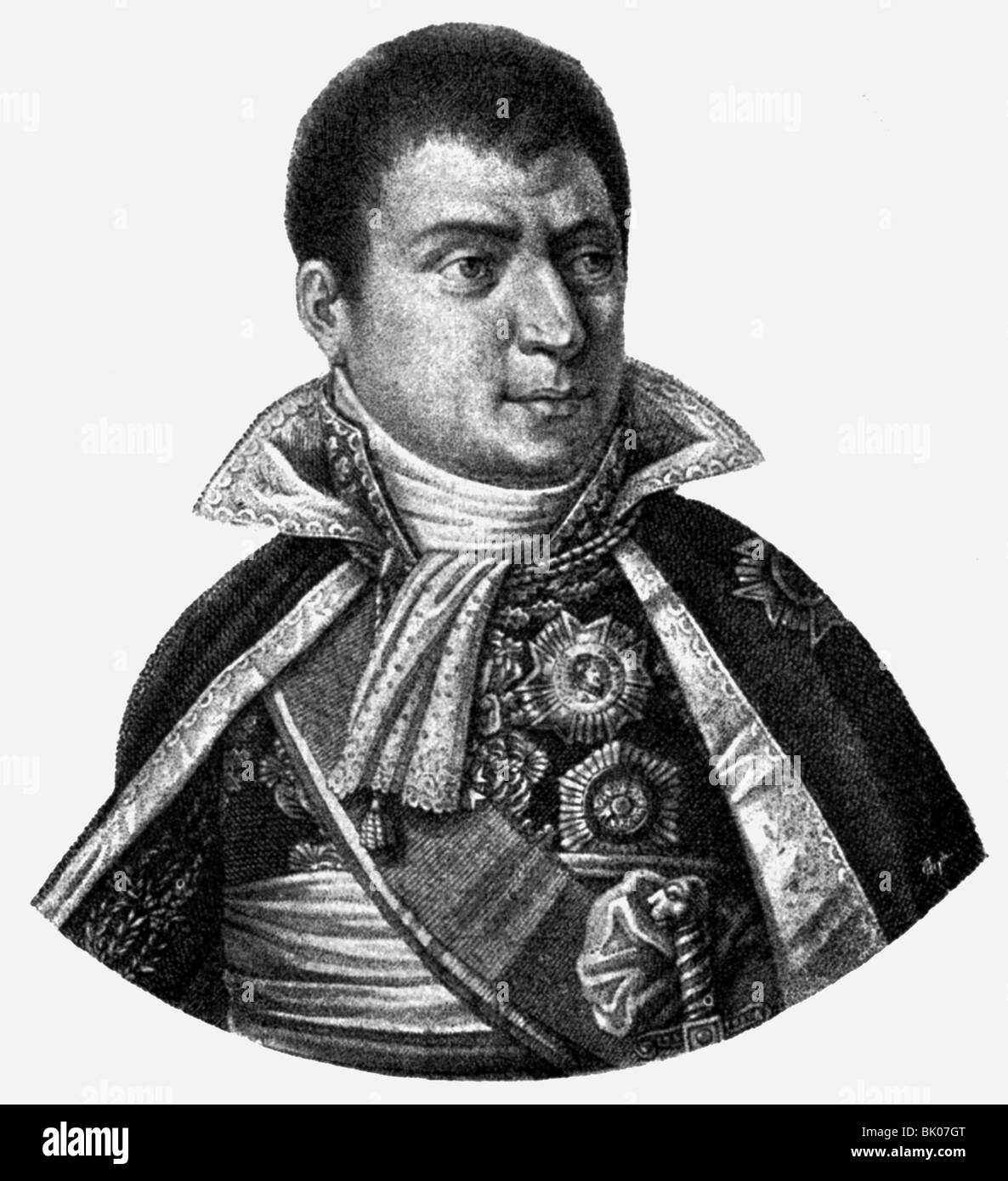 Berthier, Louis Alexandre, 20.11.1753 - 1.6.1815, French general, portrait, wood engraving, 19th century, , Artist's Copyright has not to be cleared Stock Photo
