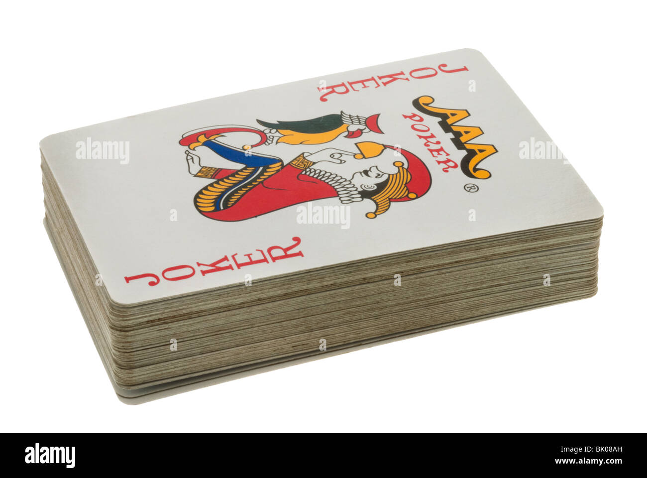 Deck of Playing Cards showing The Joker Stock Photo Alamy