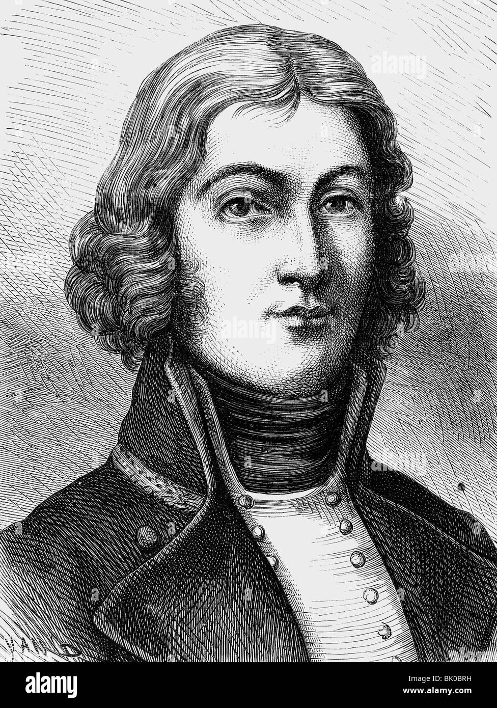 Hoche, Louis Lazare, 25.6.1768 19.9.1797, French general, portrait