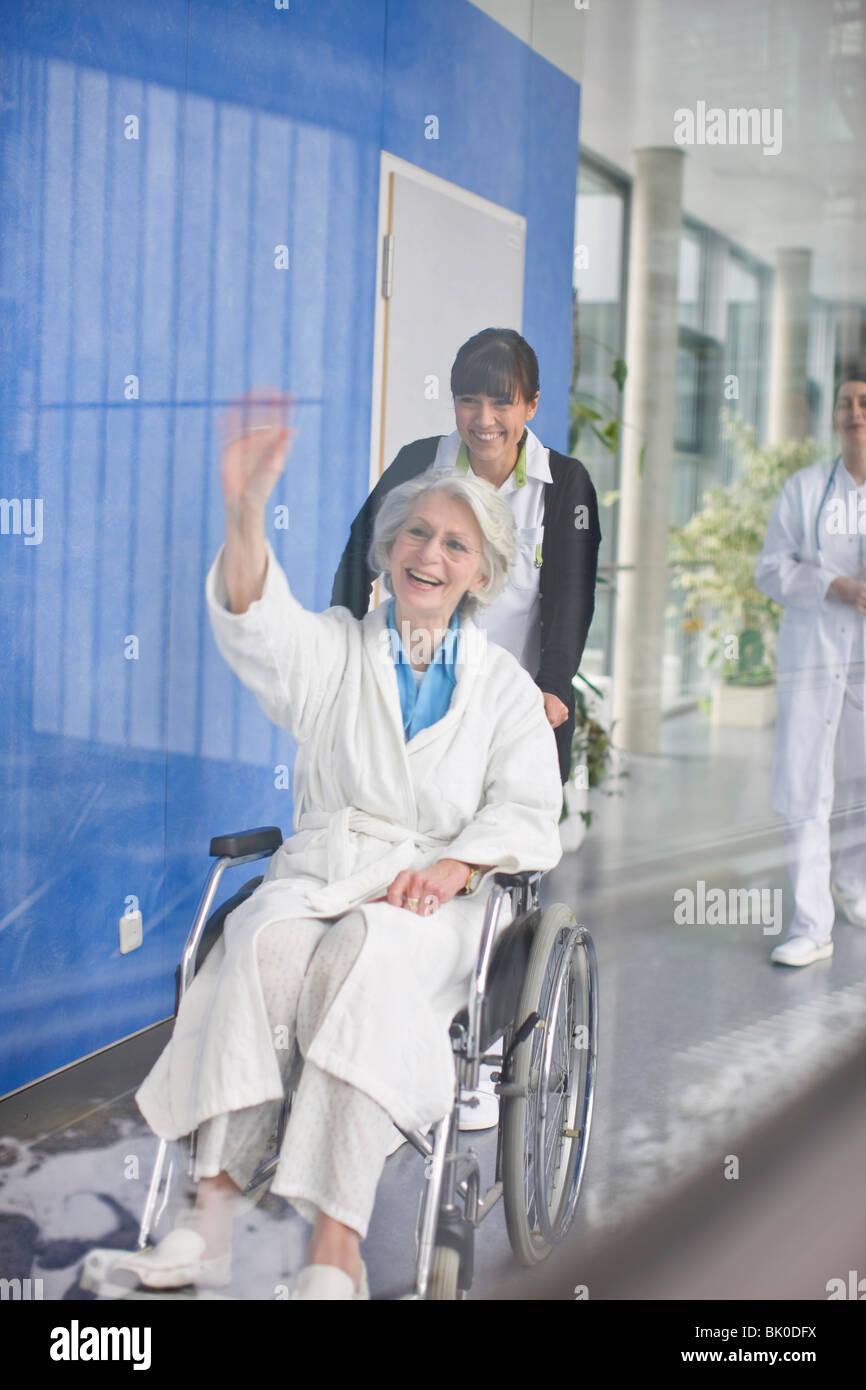 Old woman in wheelchair hi-res stock photography and images - Alamy