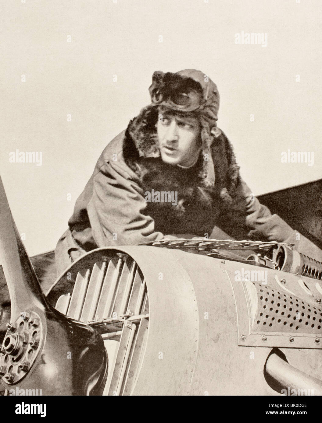Georges Guynemer 1894 - 1917. Fighter ace and French national hero during World War I. Stock Photo