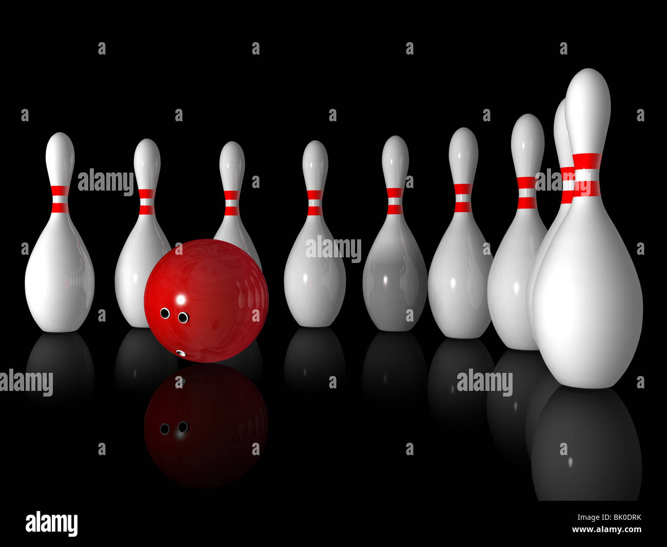 Black and white bowling action hi-res stock photography and images - Alamy