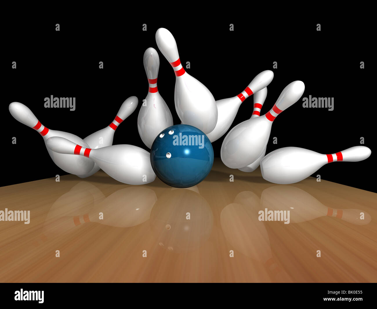 Black and white bowling action hi-res stock photography and images - Alamy