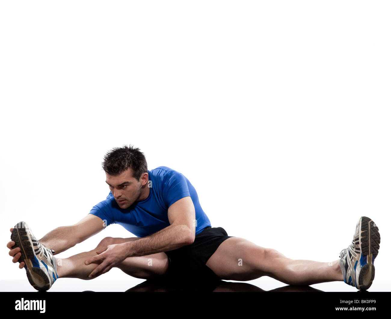 Flexibility stretching on Cut Out Stock Images & Pictures - Alamy