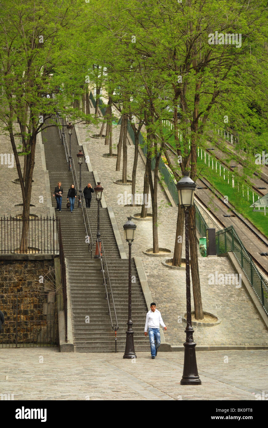 famous steps Montmartre Paris France Stock Photo - Alamy