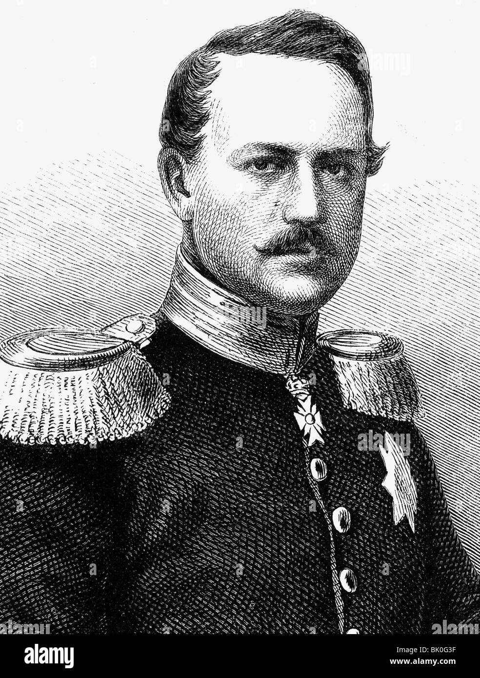 Frederick William I, 20.8.1802 - 6.1.1875, Elector of Hesse-Kassel 20.11.1847 - 26.7.1866, portrait, wood engraving, 19th century, , Stock Photo