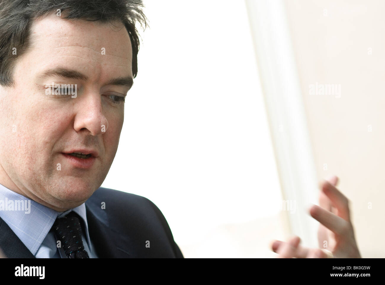 George Osborne, Chancellor of the exchequer Stock Photo