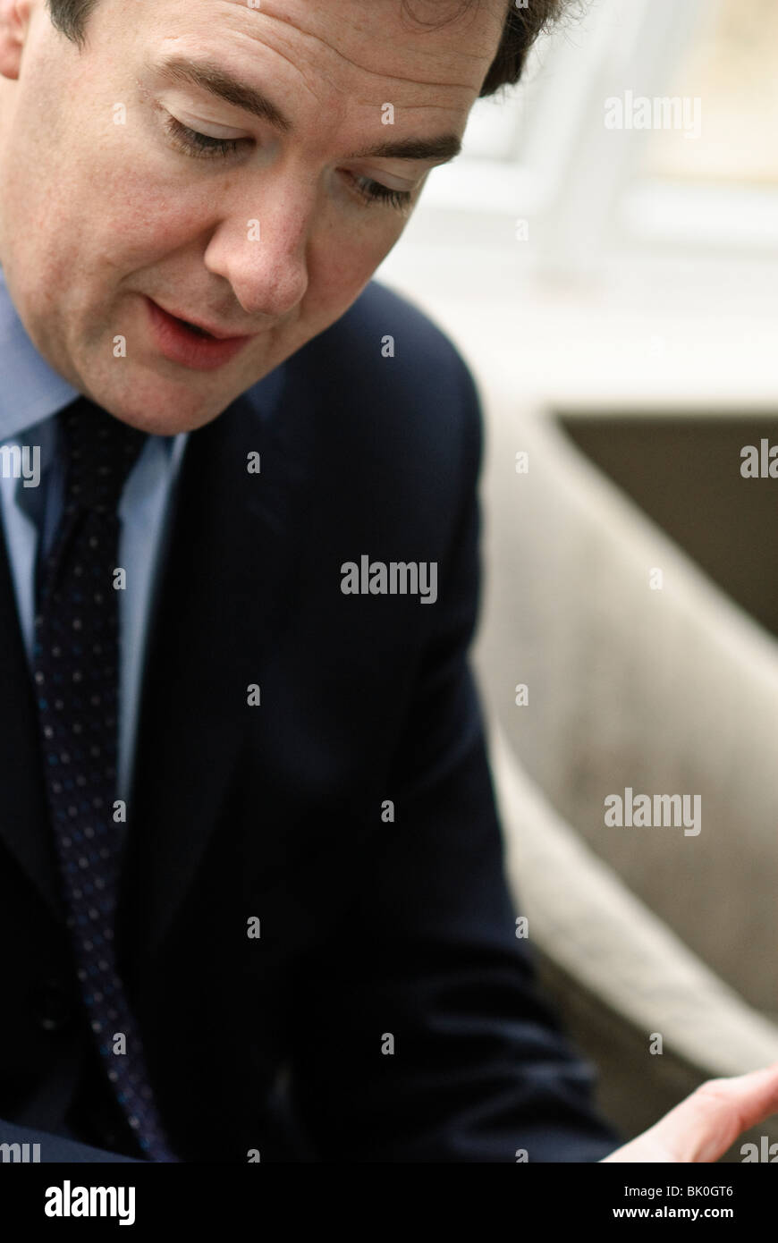 George Osborne, Chancellor of the exchequer Stock Photo