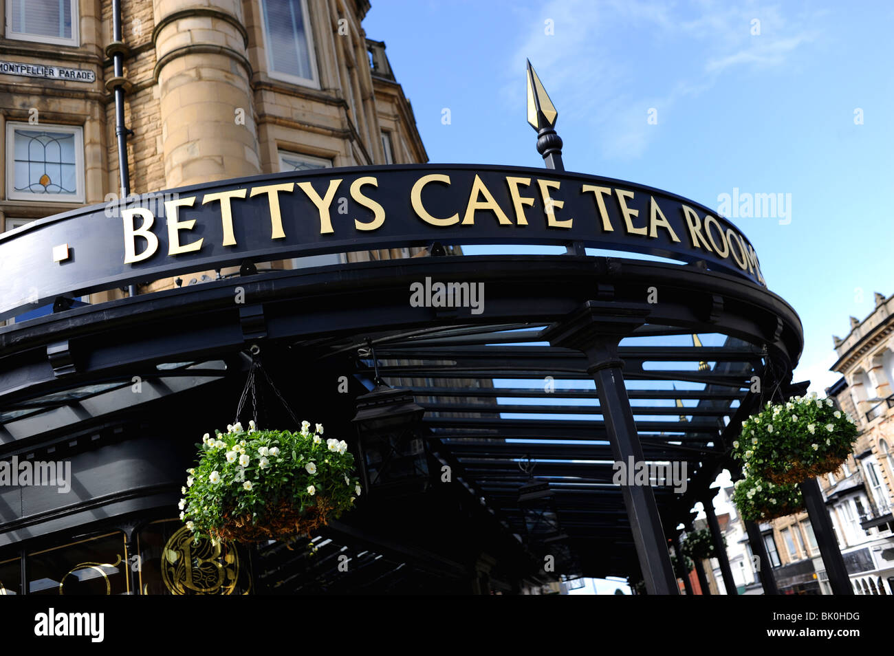 The famous Bettys Cafe Tea Rooms in Harrogate Yorkshire UK Stock Photo