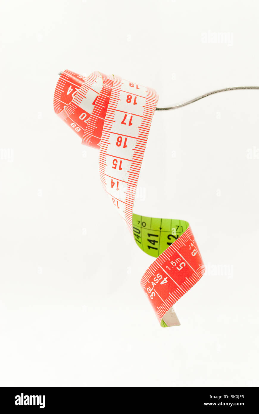 holder with tape measure Stock Photo