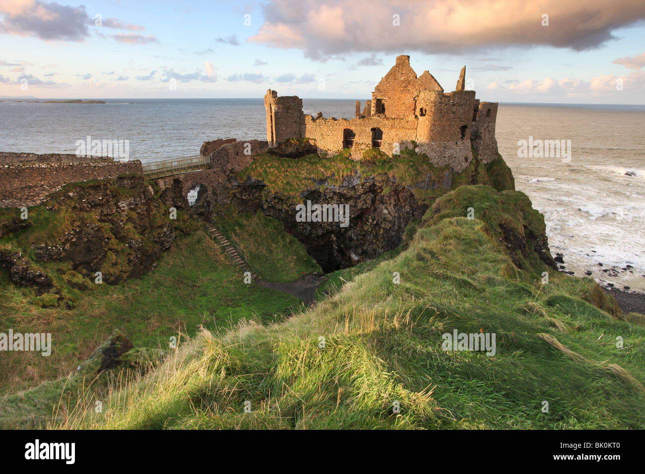 Dunluce Castle, Antrim Coast, Northern Ireland. Stock Photo