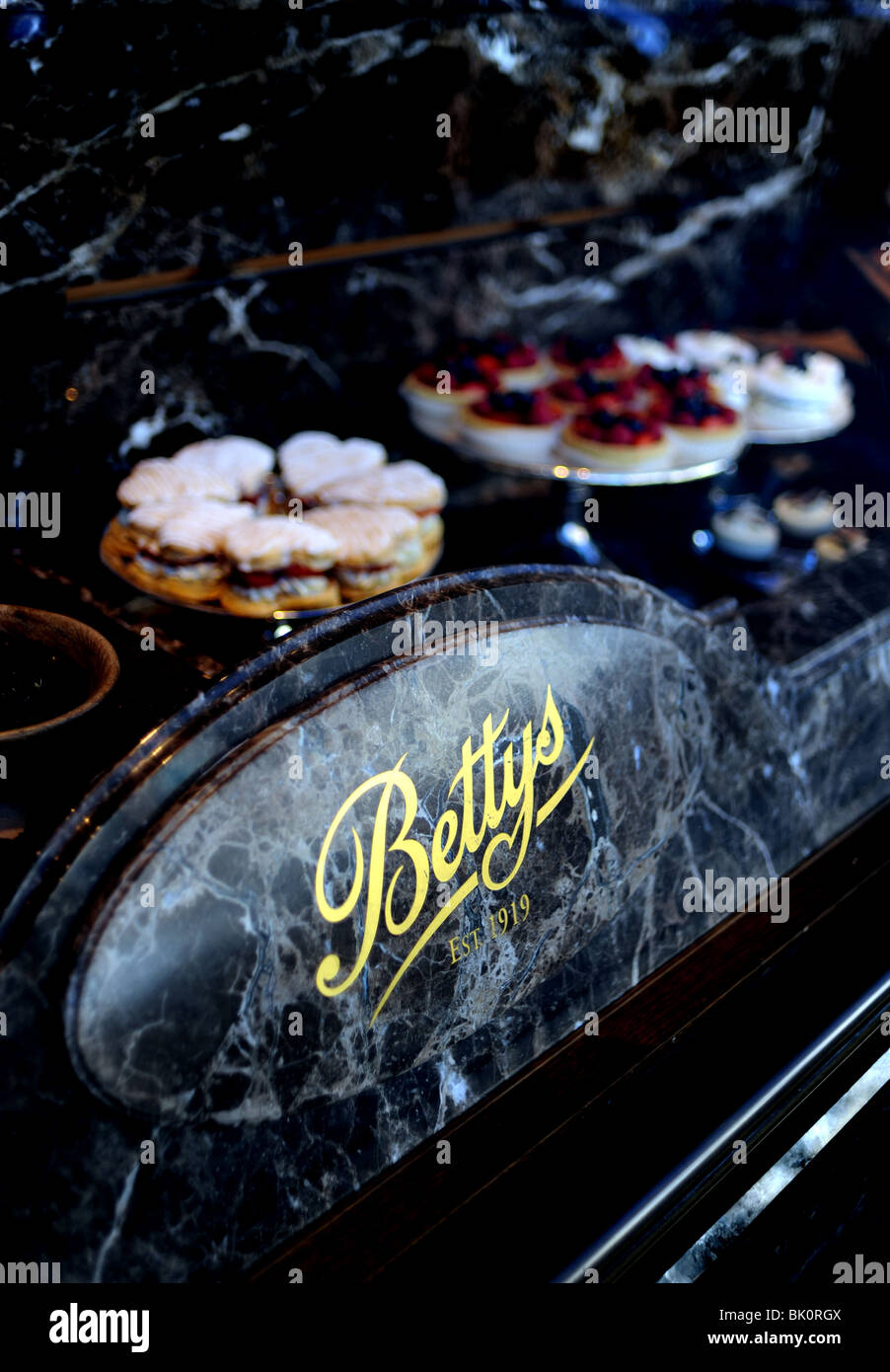 The famous Bettys Cafe Tea Rooms in Harrogate Yorkshire UK Stock Photo