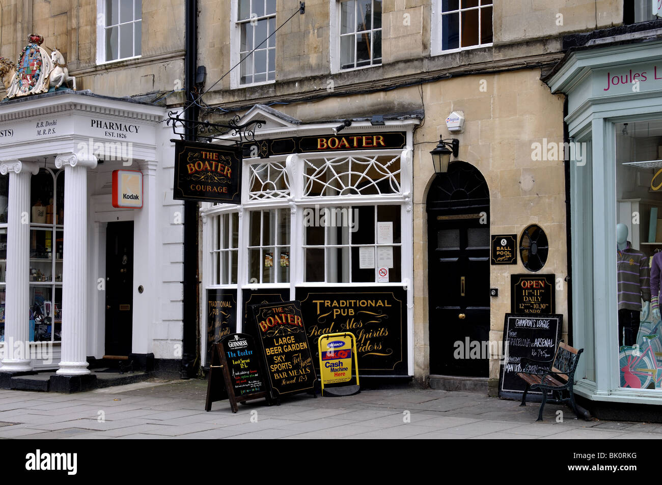 The Boater pub, Bath, Somerset, England, UK Stock Photo - Alamy