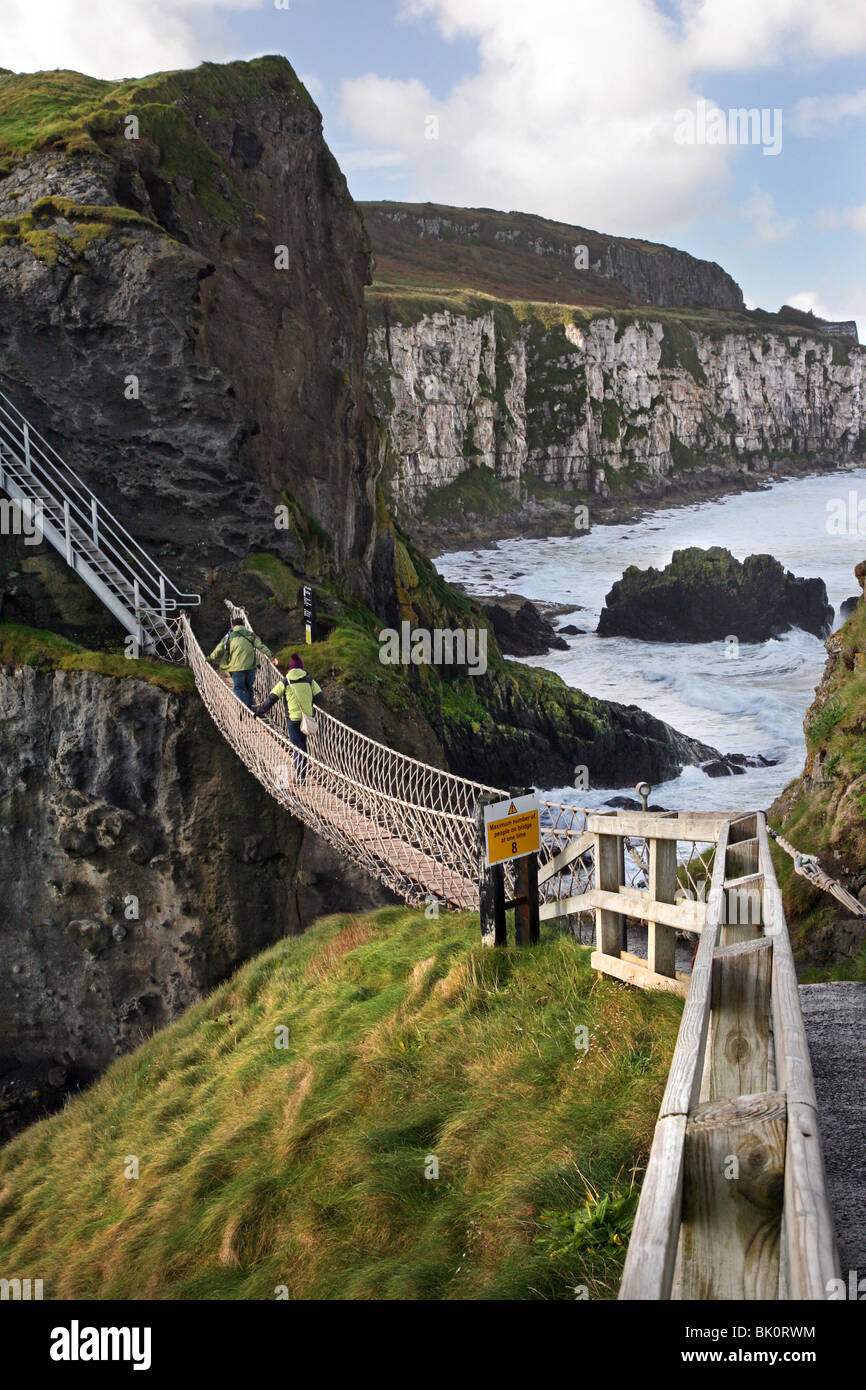 Carrick rede rope bridge co hires stock photography and images Alamy