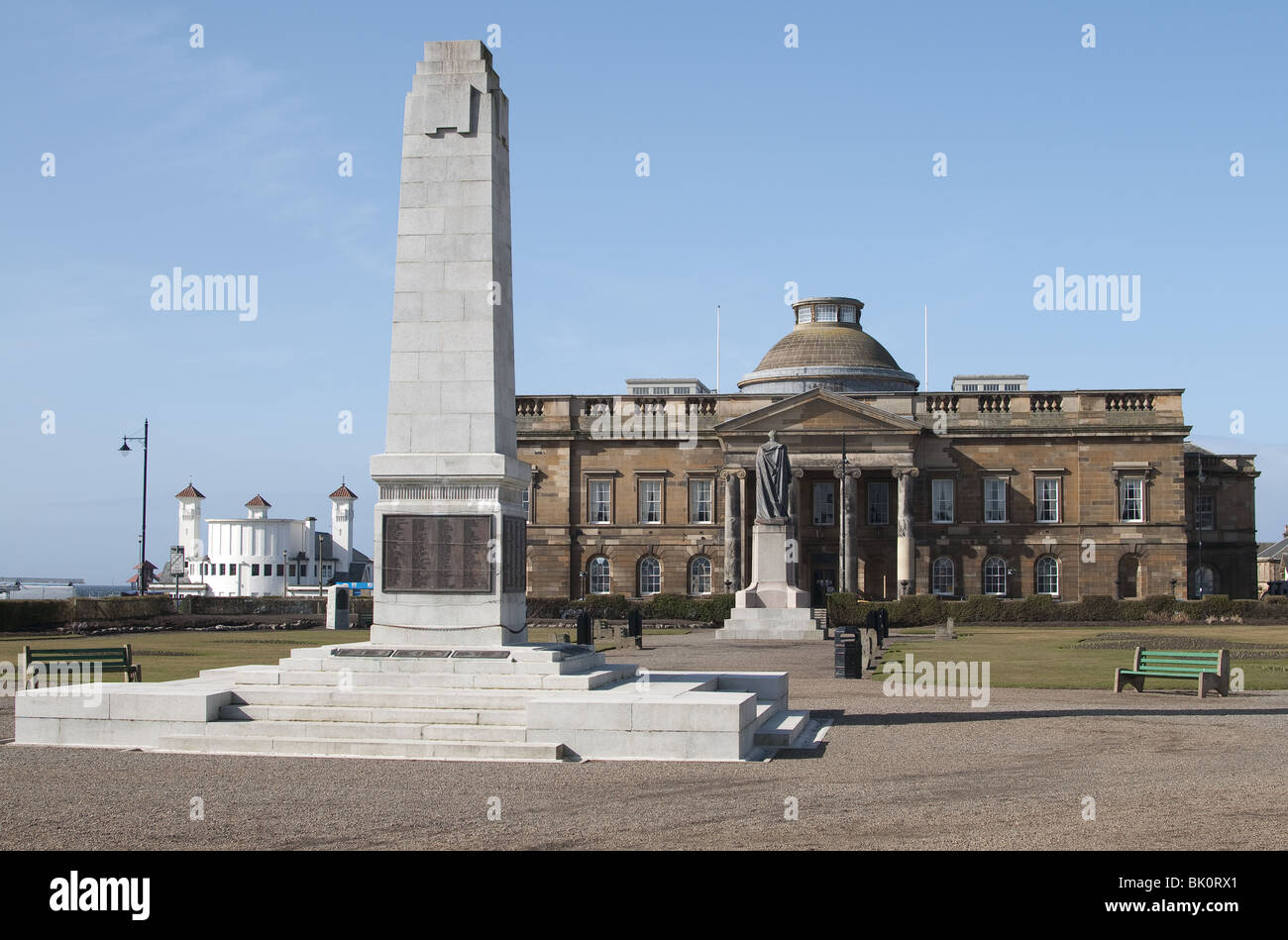 South Ayrshire Council‎ building, Pavilion and War memorial. Ayr