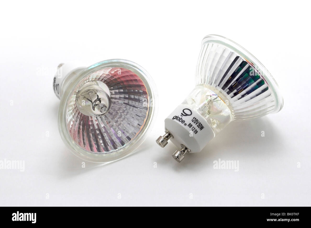 Halogen Light Bulbs Stock Photo