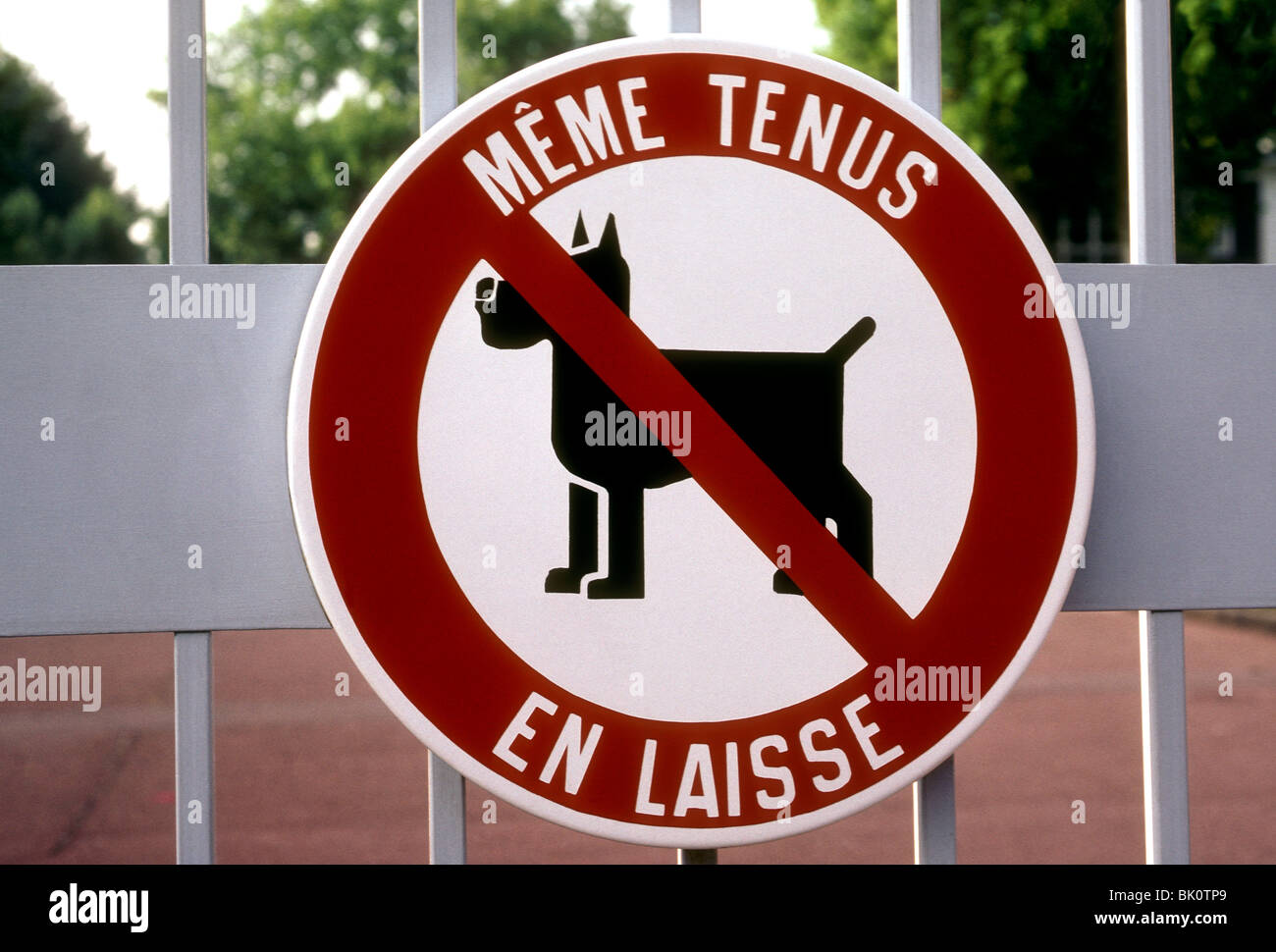 French language sign, sign, dogs prohibited, dogs prohibited, no dogs