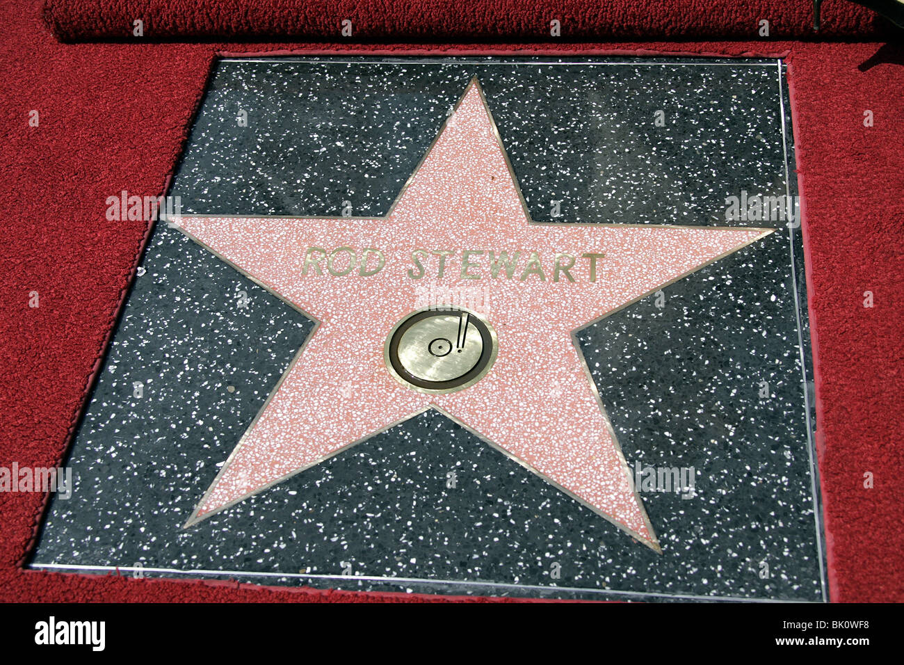 ROD STEWART'S STAR ROD STEWART HOLLYWOOD WALK OF FAME HOLLYWOOD LOS ...