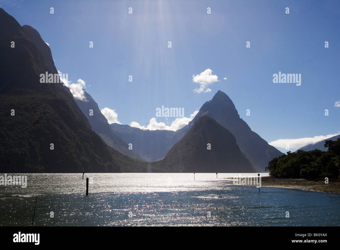 Milford Sound NewZealand Stock Photo Alamy