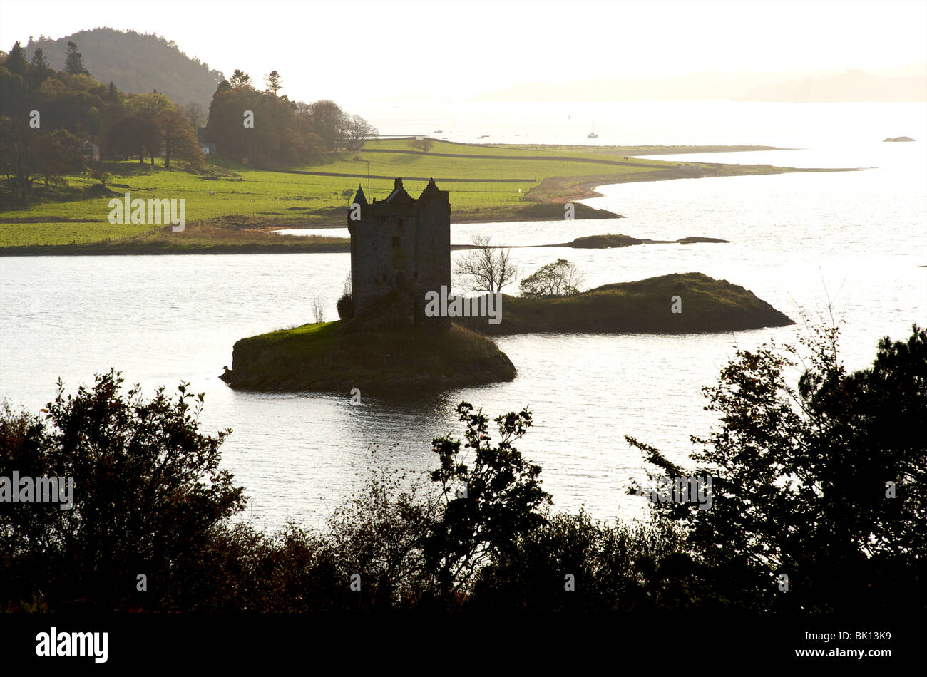 Scotland, loch linnhe castle Stock Photo