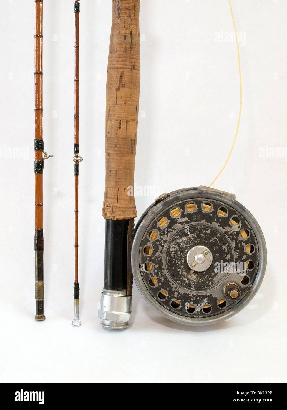 Trout rod and reel Stock Photo