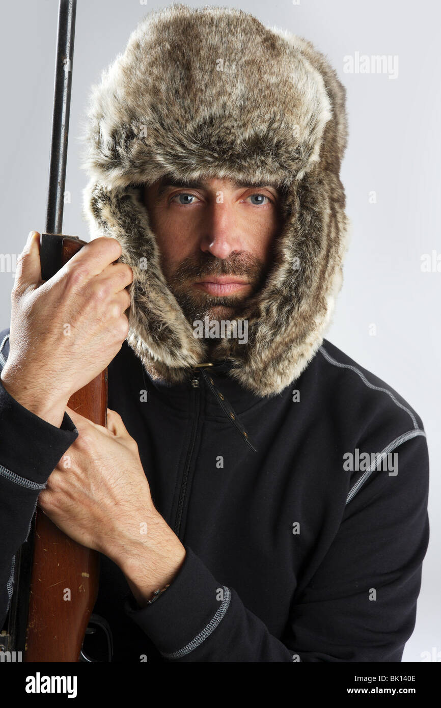 Fur hunting hat hires stock photography and images Alamy